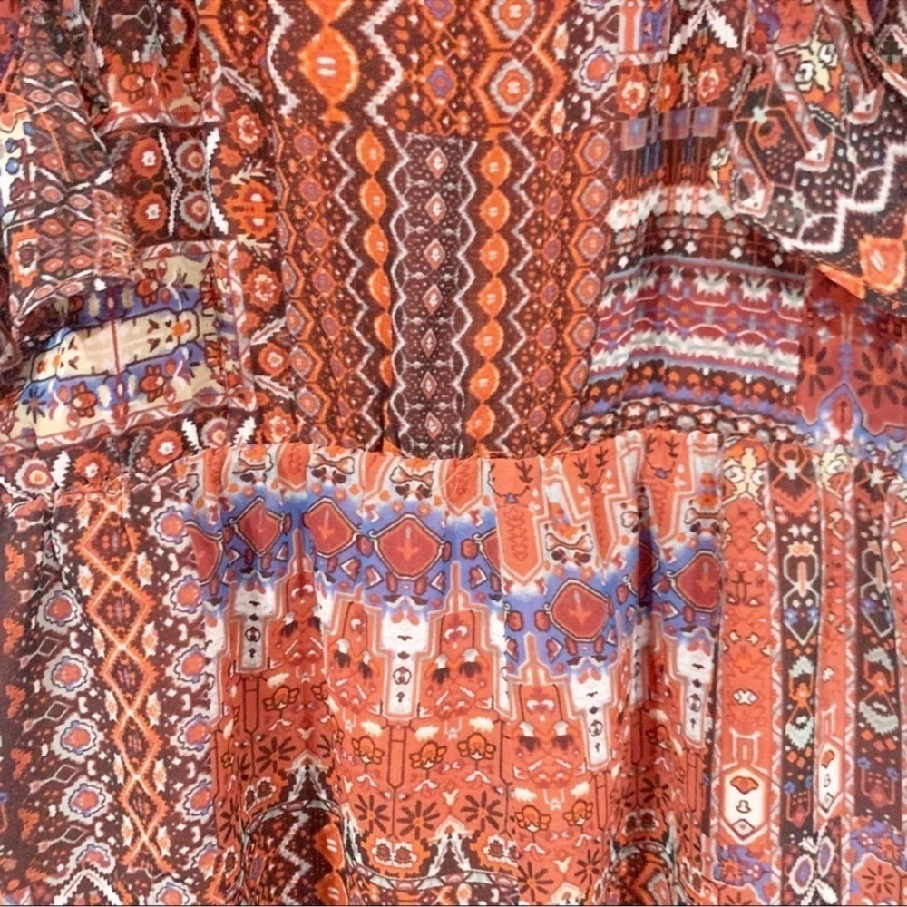 Bcbgeneration Printed Patchwork Boho Romper - image 6